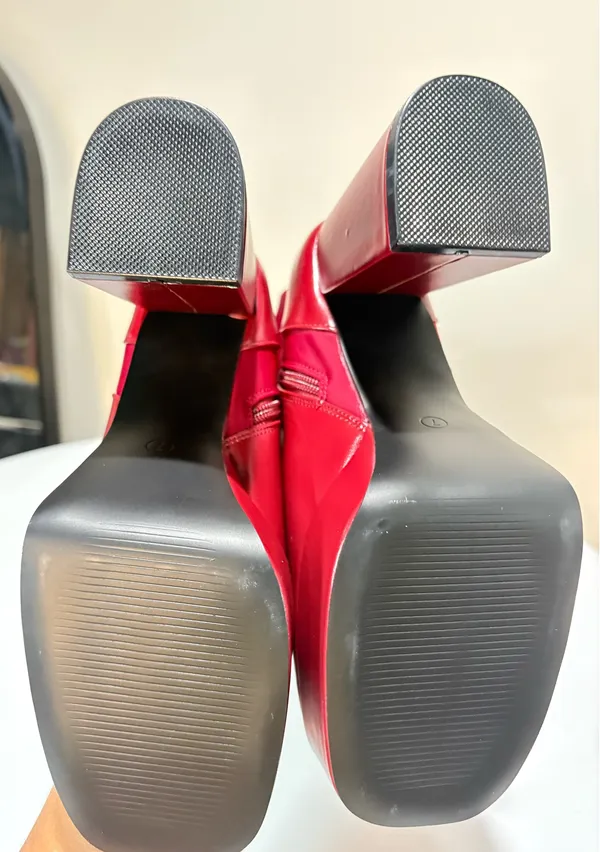 Women Red Knee Boots/ New Size 7 - Image 5
