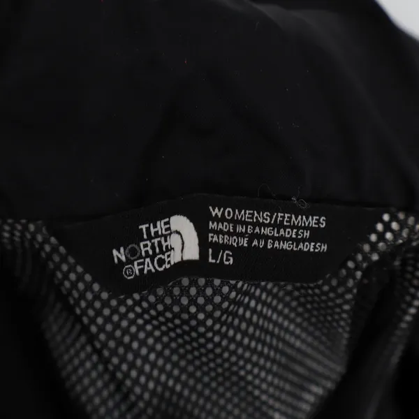 The North Face Jacket Womens Large Black Hooded Windbreaker Outdoor Full Zip - Image 2