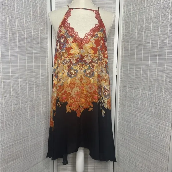 NWT free people floral haze‎ mini slip dress Xs - Image 6