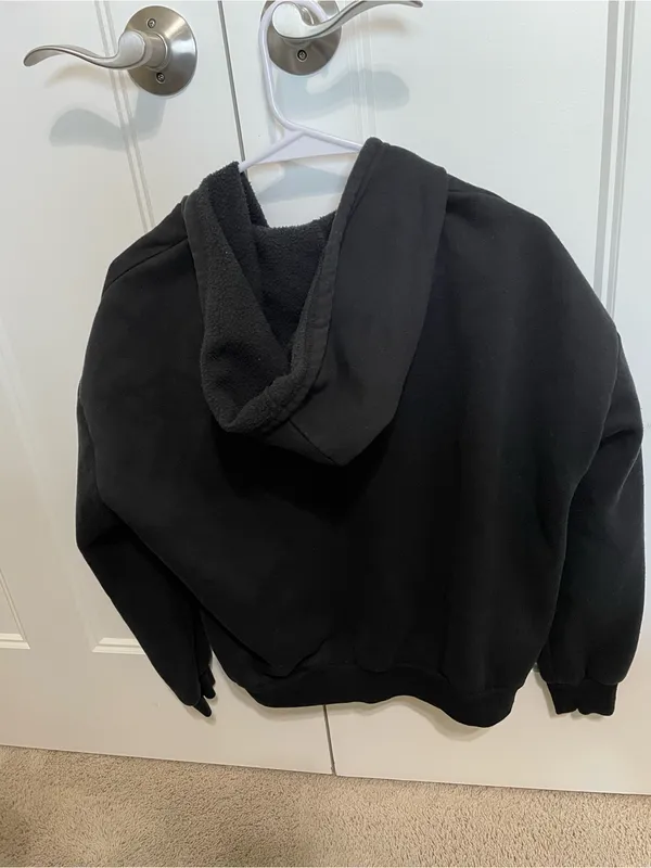 SheIn Women’s Black Zip-Up Hooded Jacket size XS - Image 5