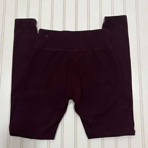 Aerie maroon mid rise leggings - Image 3