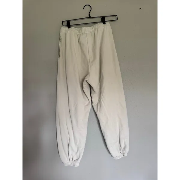 TNA Aritzia Terry Fleece Perfect Fit Hoodie & Mega Fit Joggers Beige Size Small - Image 9