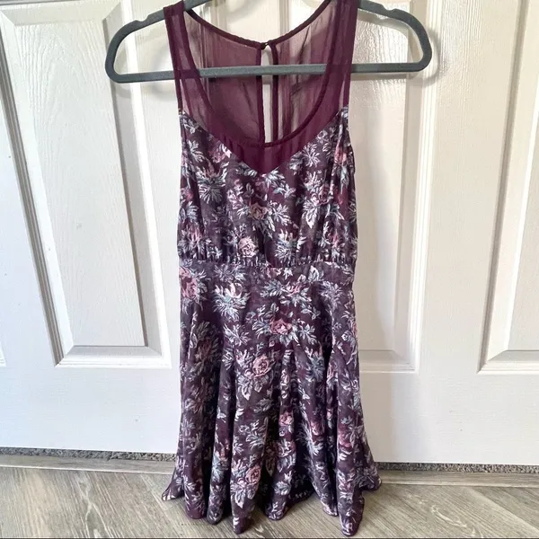 Kimichi blue UO floral rose purple sweetheart dress - Image 7