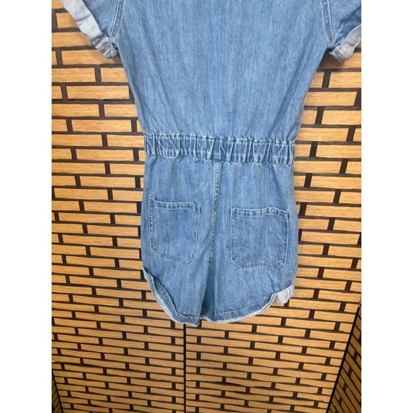 Show Me‎ Your Mumu Cannon Denim Romper Size XS - Image 5