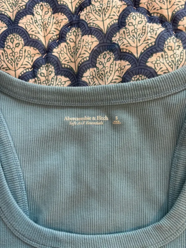 Abercrombie Blue Ribbed Bodysuit - Image 4