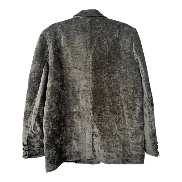 COMMENSE Retro Velvet Blazer COLOR - Green, Size Medium Double breasted NWT - Image 5