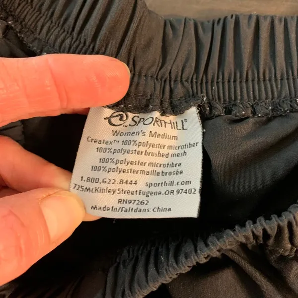 SportHill Womens Symmetry Pant 3160 Black‎ Microfiber Track Pants Medium Runnng - Image 3
