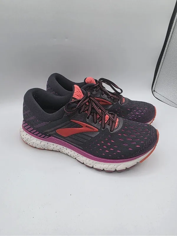 Brooks Transcend 6 Womens Running Shoes Gray/Pink Size 8 Cushion Walk Workout - Image 5