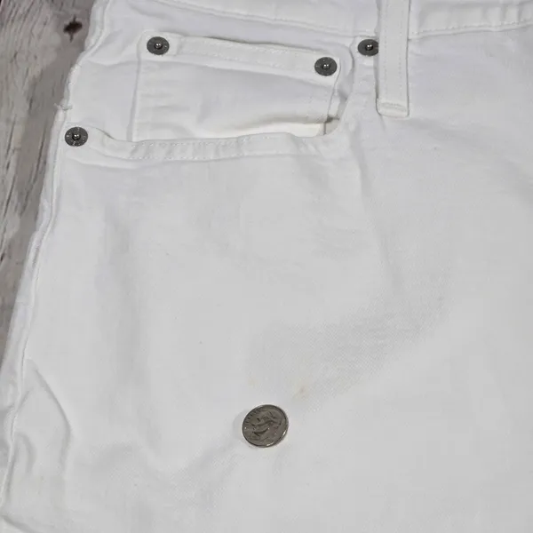J.Crew Curvy Slim Wide Leg Jeans‎ White Denim High Rise BX828 Size 34 NEW - Image 8