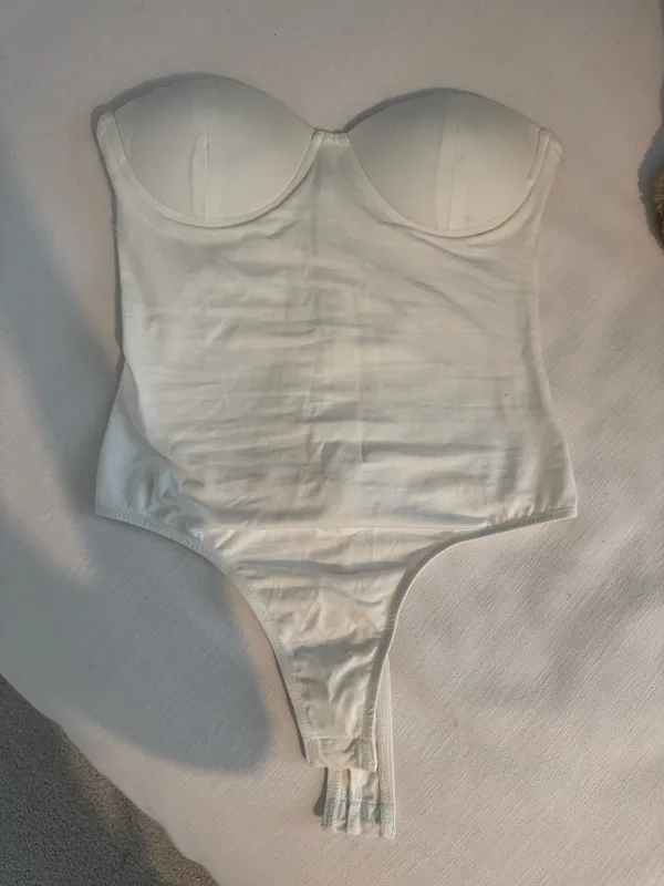 Revolve Superdown Bodysuit White - Image 3