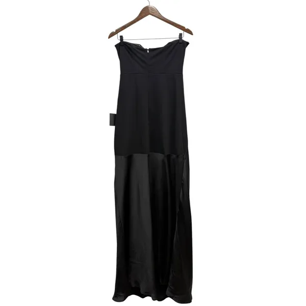 Lulus Compelling Style Black Strapless A-Line Maxi Dress size L NWT - Image 4