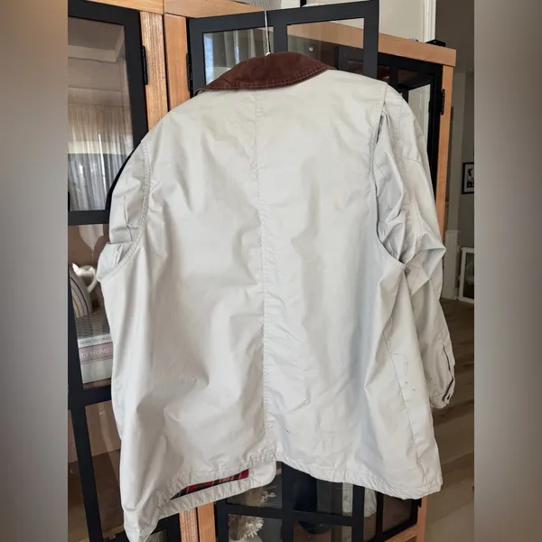 Vintage Barn Jacket coat plus curve corduroy collar button down outbrook pockets - Image 3