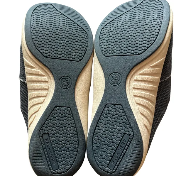 NEW Walk hero Comfort and Support Women's Canvas Slip on Clogs Mules Sz 7 Gray - Image 6