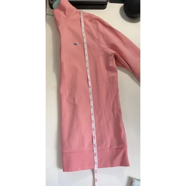 Vineyard‎ Vines Womens Pink 100% Cotton 1/4 Zip Shep Shirt Pullover Sweater S - Image 8