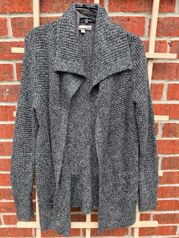 Banana Republic Tumbled Pebble Wool Blend Open Shawl Cardigan Size Small - Image 2