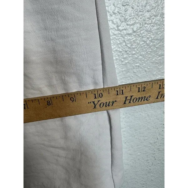 Abercrombie & Fitch Wide Leg Long Trouser Casual Pants Sz 14 High Rise Cream - Image 13
