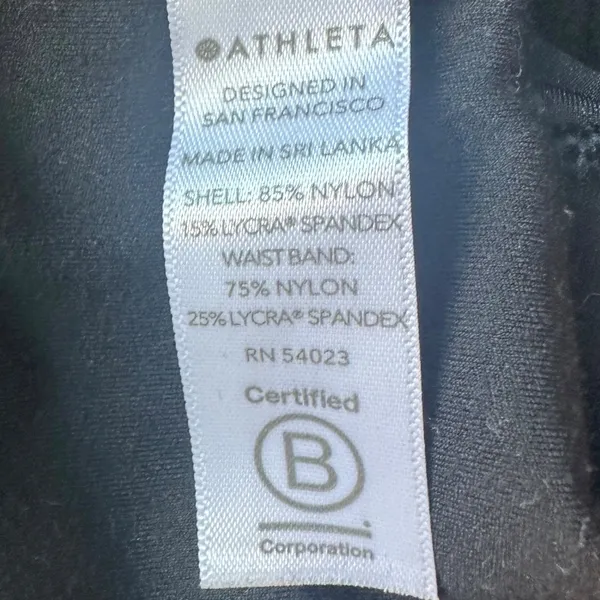 Athleta Black Velvet Elation Ultra‎ High Rise Tights Leggings Sz XS - Image 8