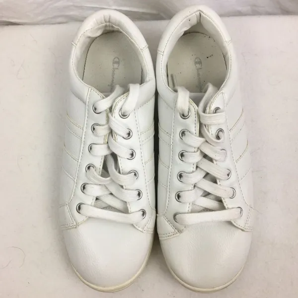 Champion Women's White Athletic Sport Tennis Lace Up Shoe 6 - Image 2