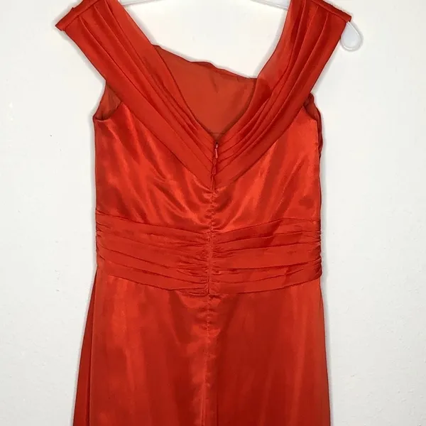Belsoie Formal Dress Orange Size 6 - Image 2