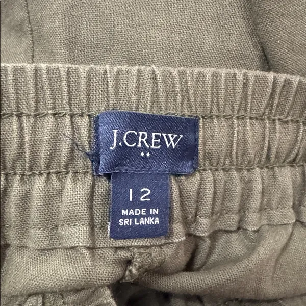 J.Crew Factory Linen Blend Utility Jogger Pants/Chinos Drawstring Waistband 12 - Image 11