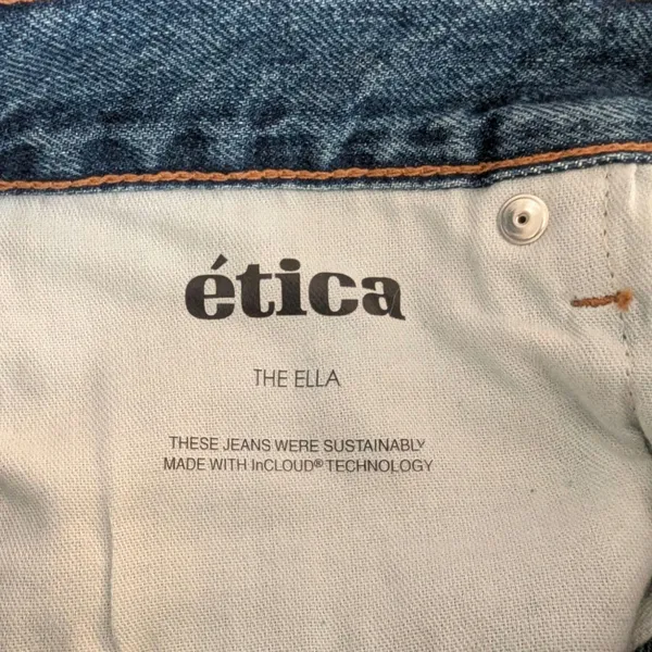 Etica The Ella Jeans Low Rise Baggy Denim Y2K Skater Size 25 - Image 4