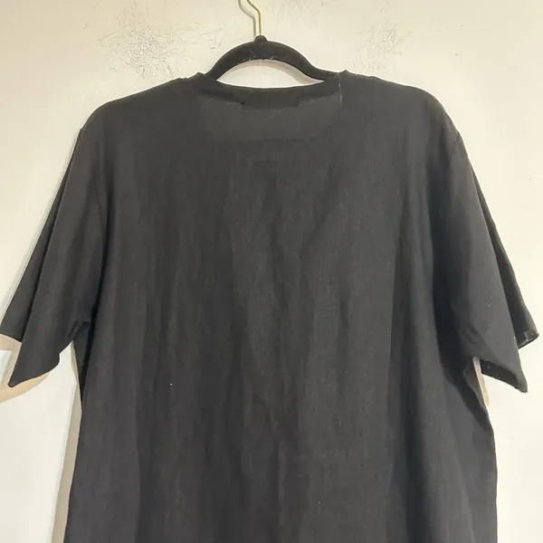 La Haine Inside Us Short Sleeve Viscose Linen Button Tunic Medium Lagenlook - Image 7