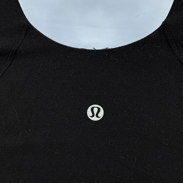 Lululemon Black Align Tank Top Nulu Light‎ Support Built In Bra Size 2 LW1DTMS - Image 3