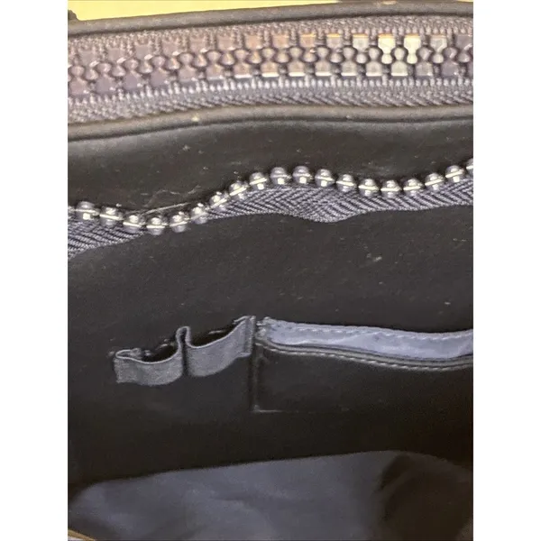 Dagne Dover Ryan Navy Neoprene Laptop Bag Work Tote 14x11” Shoulder Bag Unisex - Image 2