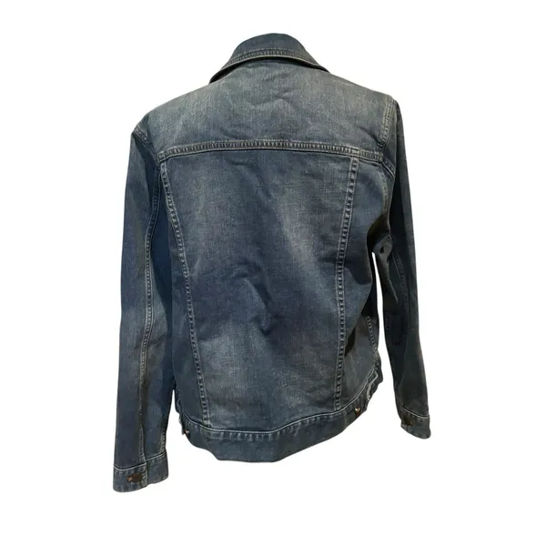 Soft Surroundings Denim Jacket Women's Large Blue‎ Jean Jacket Embossed Buttons - Image 2