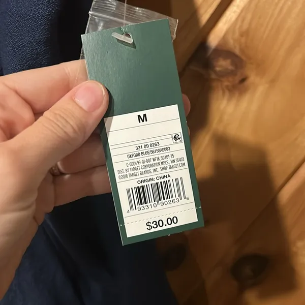 Wild fable navy blue button front tie back wide leg jumpsuit romper NWT - Image 6
