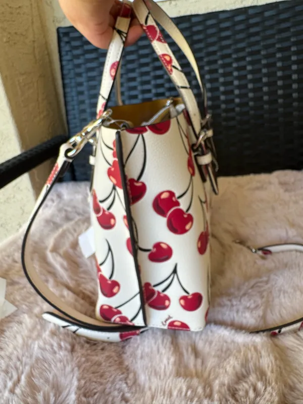 NWT ❤️ Coach Mollie Tote Bag 25 With Cherry Print - Image 10