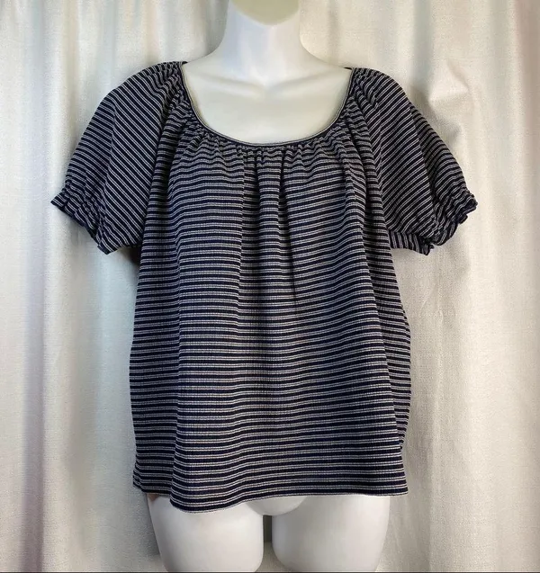 TEXTURE & THREAD PEASANT TOP Medium New - Image 12