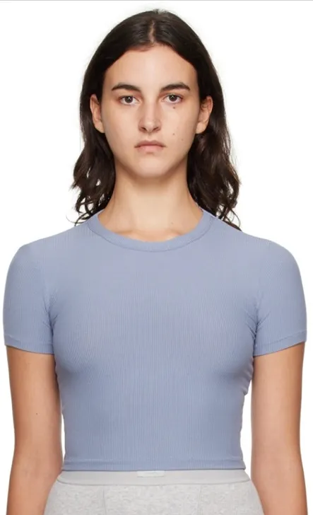 SKIMS Cotton Rib cropped T-Shirt - Image 2