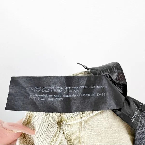 NWT‎ ZARA The Dreed Cropped Printed Flare Jeans Women's Size 4 Tan Cottagecore - Image 7
