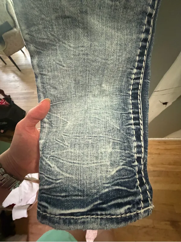 Rock Revival Embellished Back Pocket Skinny Jeans - Light Wash - Image 8