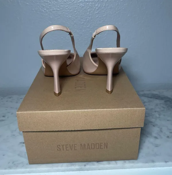 Mango Elegant Pink Slingback Heels - Image 4