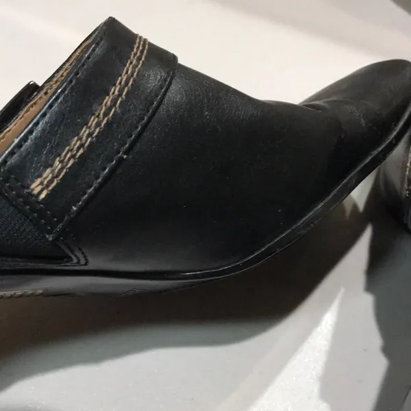 Vintage Highlights square toe mules size 10 brown Y2k office - Image 9