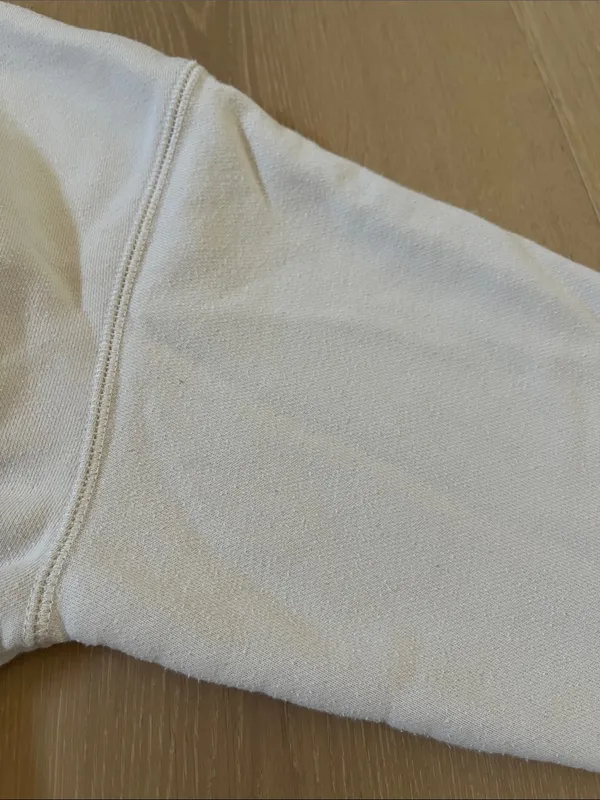 Uniqlo Cotton Crewneck Sweater in Beige Cream Women's XS Extra Small - Image 7