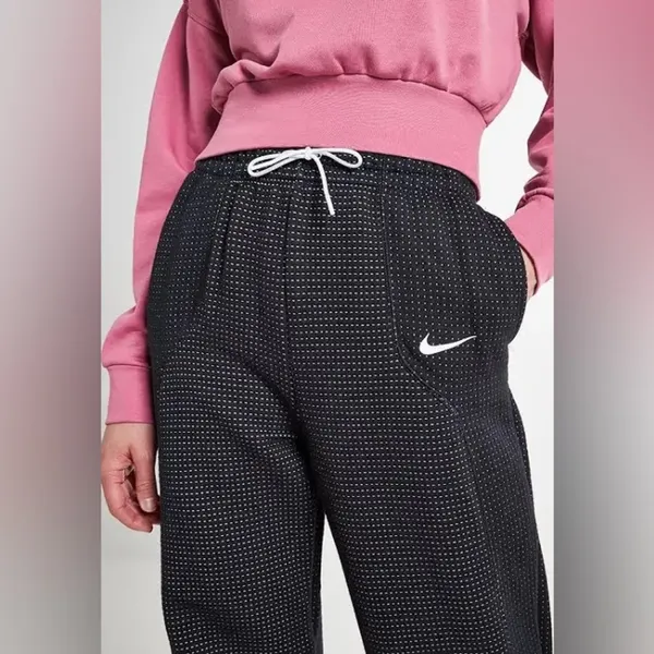 Nike Tech Sweatpants Fleece Engineered Allover Jacquard Pants XL wide leg - Image 3