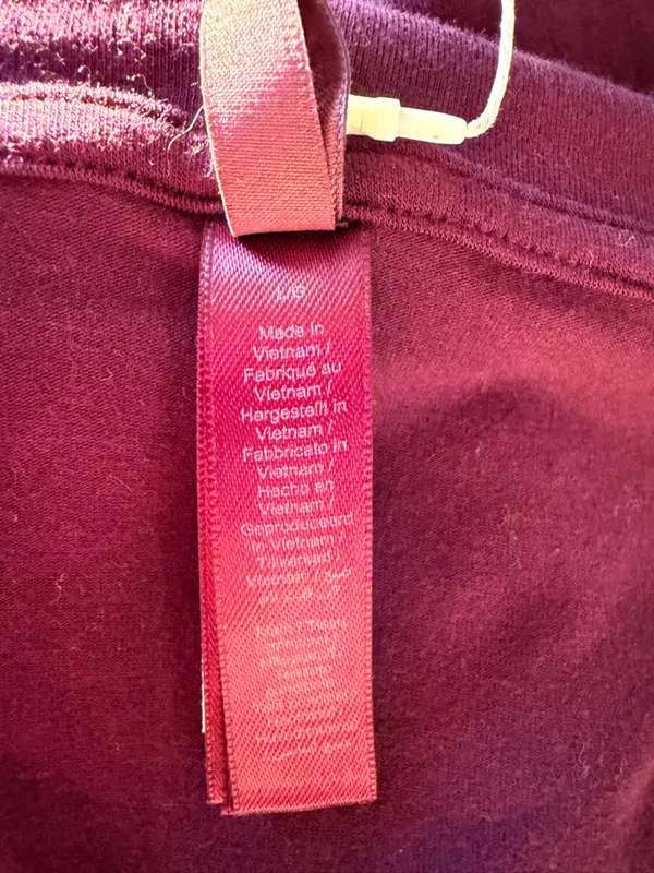 NWT Skims Cotton Jersey zip up hoodie in color currant women size large Sold Out - Image 8