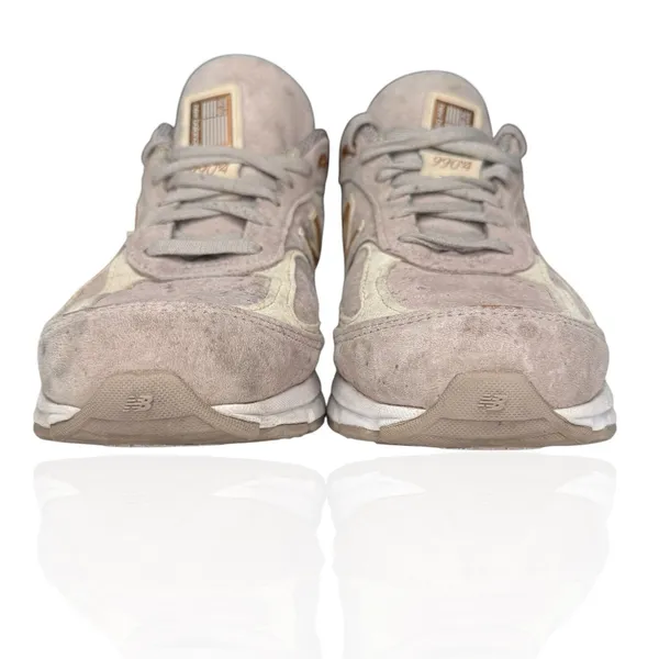 RARE New Balance 990v4 Women's Size‎ 9 Alabaster Suede Made In USA W990FA4 - Image 3
