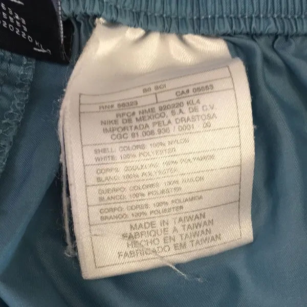 Nike • Turquoise Blue Pin stripe Runnings Shorts with Pockets Size Small - Image 6