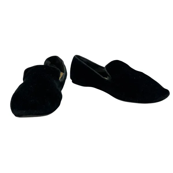 Birdies The Starling Velvet Flat‎ Loafers Black Size US 8 - Image 4
