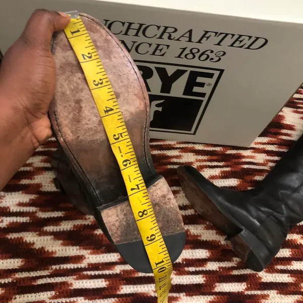 FRYE Jayden Button Tall Knee High Black Leather Campus Equestrian Riding Boots Western Cowboy-Size 7 Comes with box - Image 7