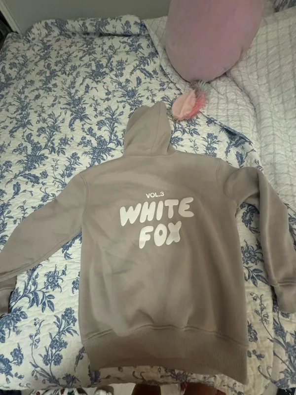 White Fox Hoodie Boutique Brown - Image 2