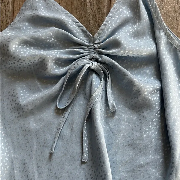 Stylish Blue Sleeveless Dress - Image 2