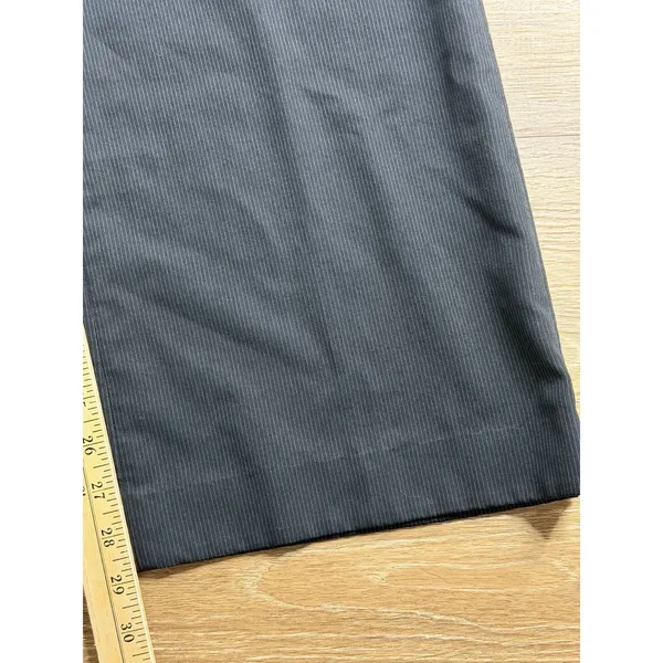 Ann Taylor LOFT Ann Pants Womens 10 Black Pinstripe Wide Leg Career Trouser - Image 11
