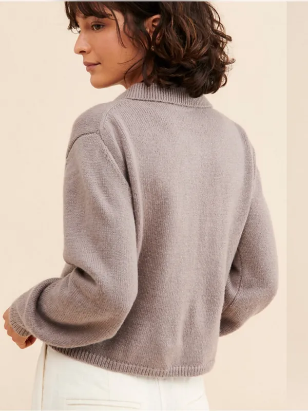 LINE & DOT Ellie Cardigan Button‎ Front Collared - Image 2