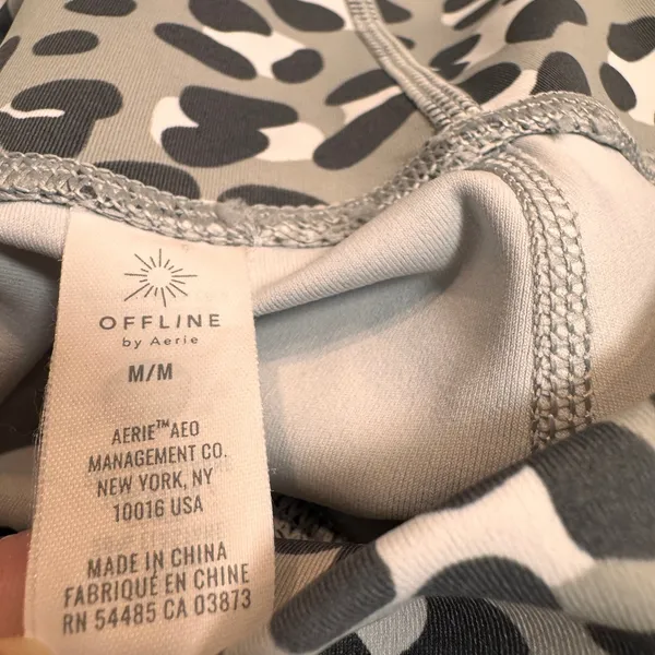 Aerie‎ Offline Goals Hi-Rise 7/8 Leggings Leopard Print Athleisure Size Medium - Image 5