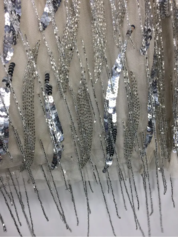 Nasty Gal Beaded Tassel Slip Mini Dress - Image 13